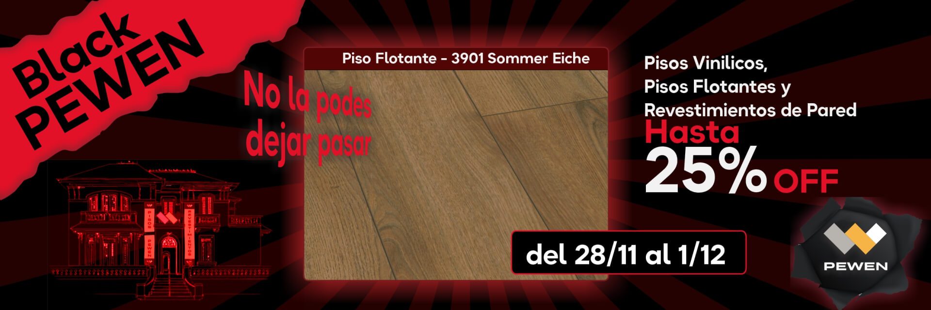 Black Pewen Pisos Flotantes