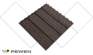 Deck Baldosas Encastrables Tabaco