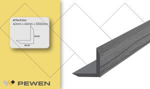 Deck Accesorios Ángulo End Cap Gris Grafito