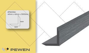 Deck Accesorios Ángulo End Cap Gris Plata