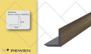 Deck Accesorios Ángulo End Cap Nogal Tabaco T1