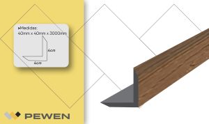 Deck Accesorios Ángulo End Cap Roble Marrón