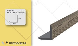 Deck Accesorios Ángulo End Cap Roble Natural T405