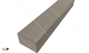 Perfil WPC Accesorio Capuchón Roble Gris 40x60
