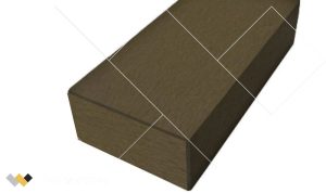 Perfil WPC Accesorio Capuchón Tabaco 50x100