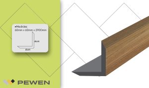 Revestimientos WPC Ángulo XL 6cm Roble