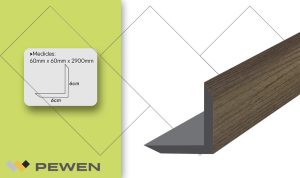 Revestimientos WPC Ángulo XL 6cm Tabaco