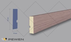 Zócalo MDF Cuadrado #24