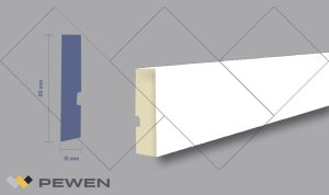 Zócalo MDF Cuadrado 8cm #14